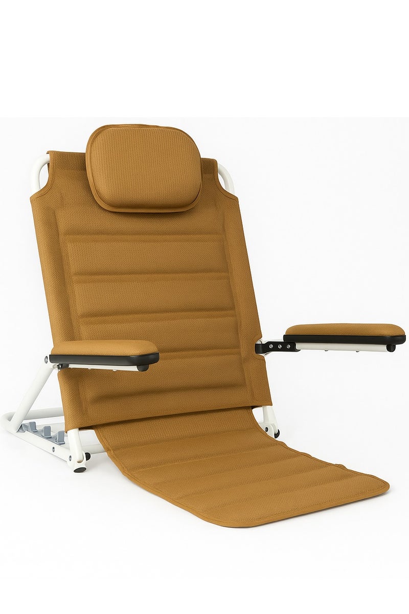 مسند ظهر قابل للطى نسيج (PVC) مسامى - 6 درجات ميل - تصميم متين مزود بمسند لليد (راحه اكثر) - Image 1