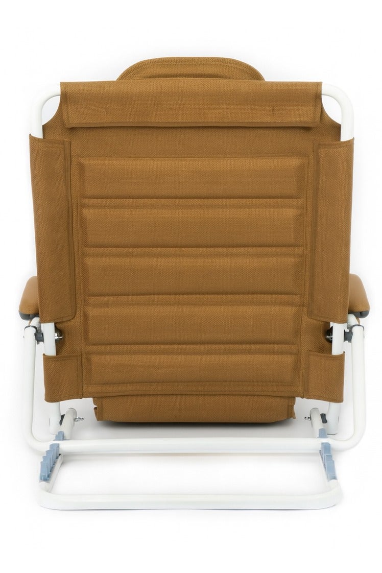 مسند ظهر قابل للطى نسيج (PVC) مسامى - 6 درجات ميل - تصميم متين مزود بمسند لليد (راحه اكثر) - Image 3