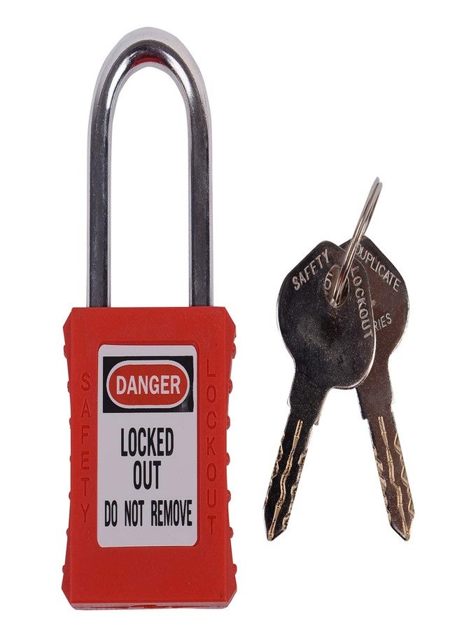 Induschoice Lockout Tagout Safety Padlock Red,1 Pack - Image 1