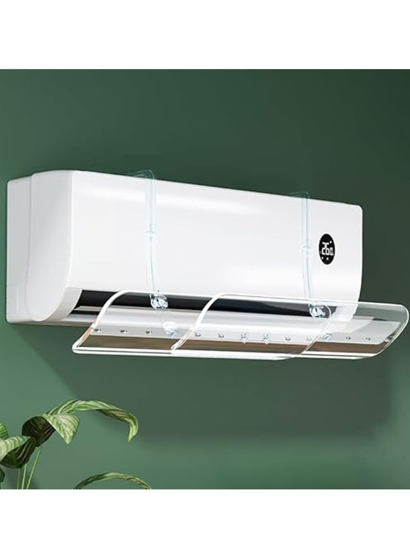 Beauenty AC air Deflector, Yakiter Split Ac Adjustable Flow Deflector,Adjustable Retractable Punch-free Anti Direct Blowing Deflector for Home Office,Suitable for Split air conditioners(50-100cm) - Image 1