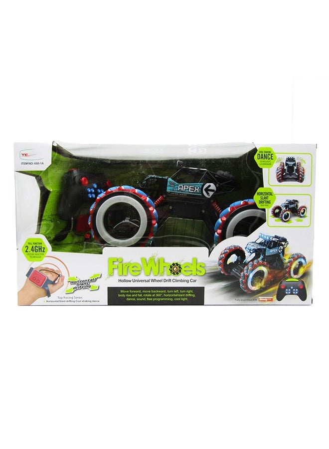 Fire Wheels Climning Car 1:12 With Remote Control - 668-1A - Image 1