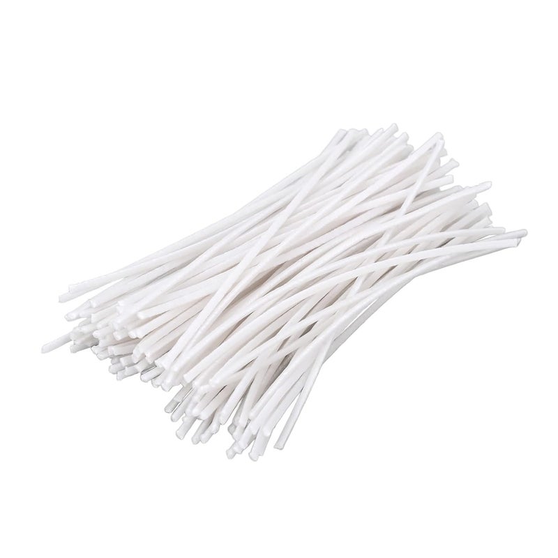 FirstTry Cotton Thread Candle Wick I Low Smoke Pre-Waxed I Eco-Friendly I Slow Burning Wicks for Homemade DIY Wedding Birthday Party Wax Tea Light Soy Candle Making (100, 10cm) - Image 1