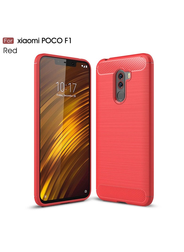 Generic - Xiaomi Pocophone F1 / Poco F1 Case, Liquid TPU Cover, Slim Protection, Red - Image 1