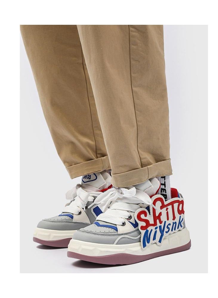 KUYING New Thick Sole Elevated Board Shoes  - Image 4