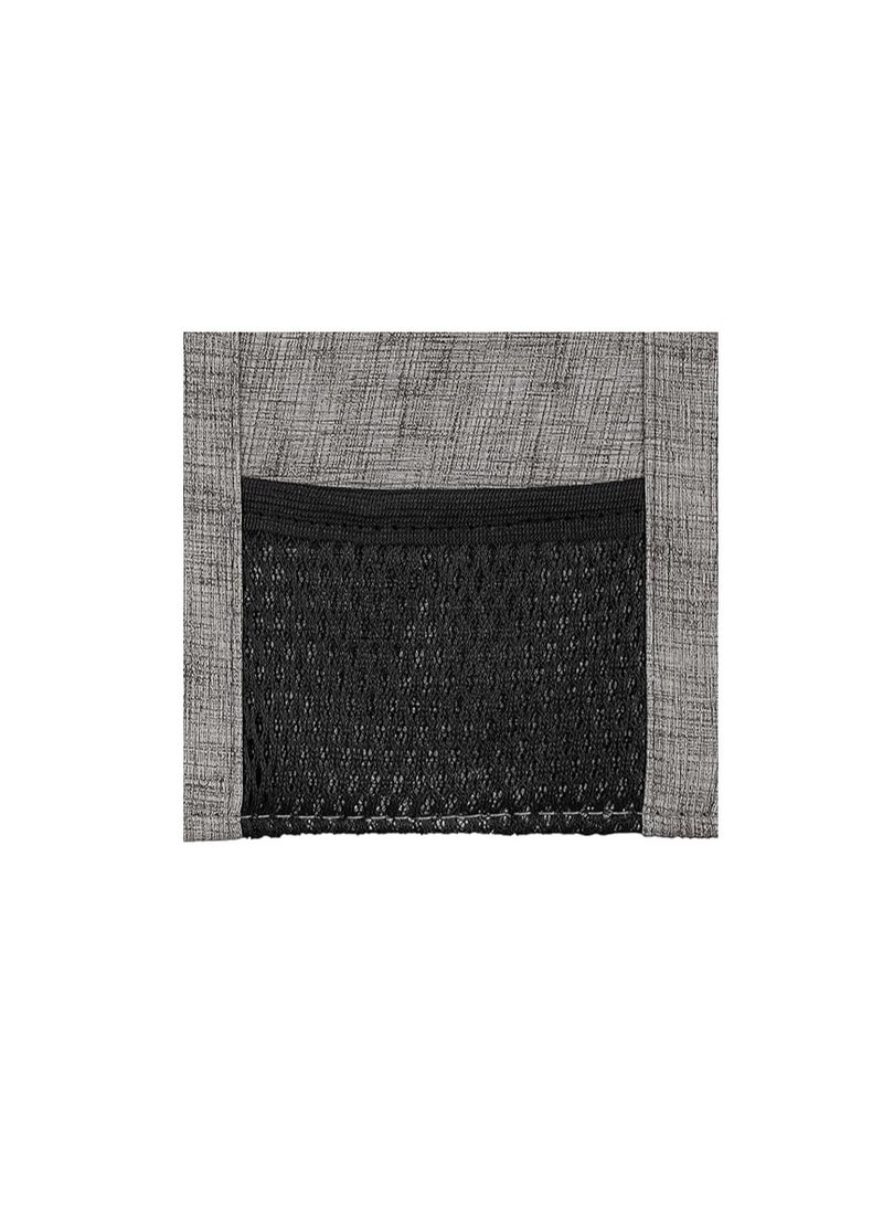 Car organizer - storage on the sun eyebrow with cards, mesh pocket, magnetic clamp for glasses and a pen holder - suitable for all cars and quadruple (gray) - Image 5