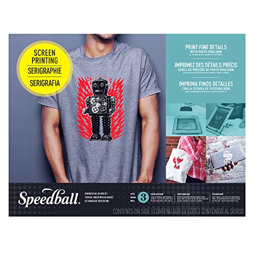 Speedball طقم طباعة الشاشة المتقدم من سبيدبول شامل كل شيء، يتضمن مصباح تعريض LED UV - Image 3