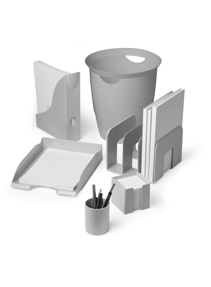 Durable Sticky Note Holder, Eco-label with ≥80% post-consumer recycled material; 800-sheet 93 x 93 mm refill pack, large-volume desk dispenser with easy open access, Made in Germany - Image 2