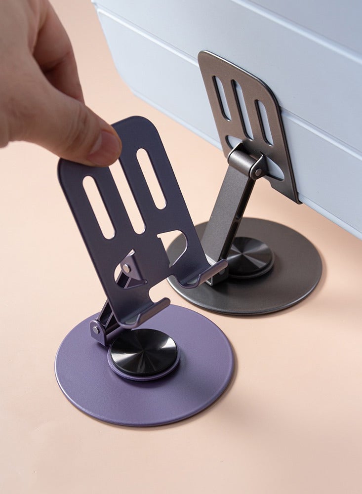 iPad Desk Stand, Aluminum Stand, Foldable Ergonomic iPad Stand, Multi-Angle Adjustable Tablet Stand Compatible with iPad Pro iPad Air Mini Galaxy Tab S8 4.7-12.9 inch  - Image 2