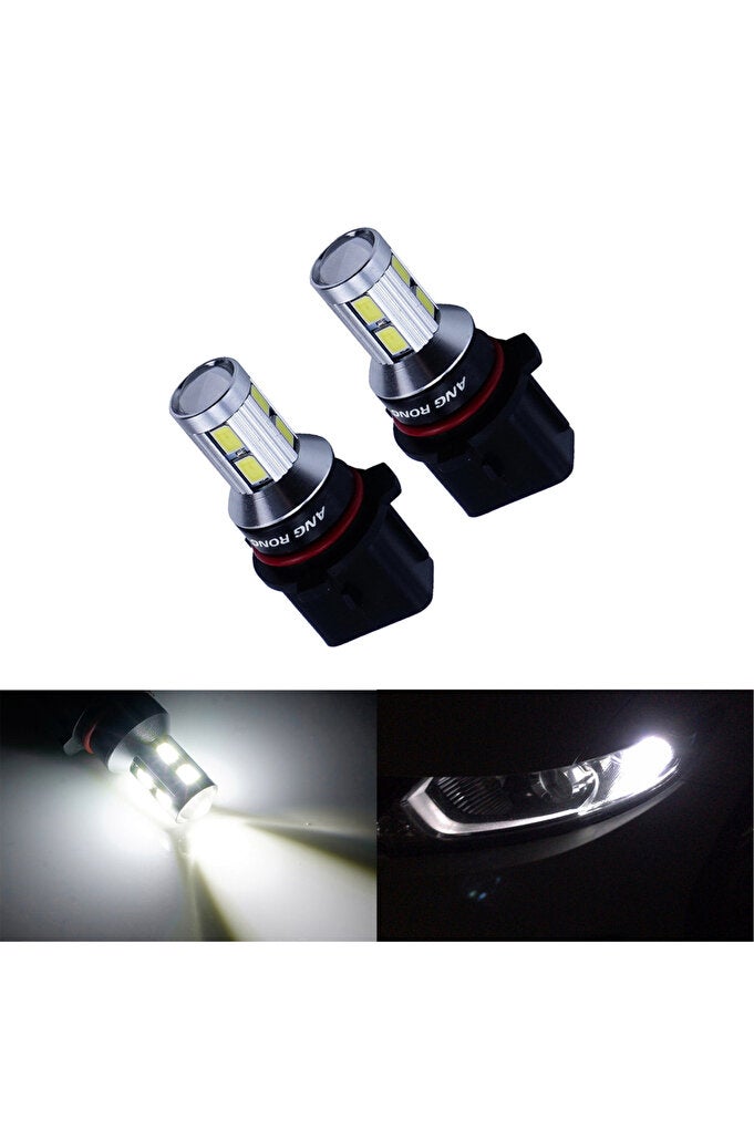 ريحني مصابيح ضباب LED LED بحجم 6000K لمصابيح LED LED بحجم 6000K، ضوء تشغيل نهاري لسيارة أودي A4 B8 Q5 Che - Image 1