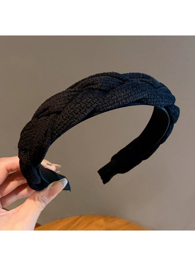 Lavida 4Pack Headbands for Girls Women Twist Headbands Trendy Non Slip Hairbands- black、green、coffee color、apricot color - Image 2