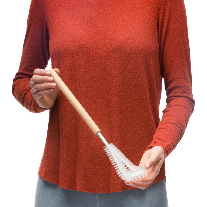 Redecker Urinal Toilet Brush, Oiled Beechwood Handle, 14-3/4-Inches, Made in Germany - Image 2