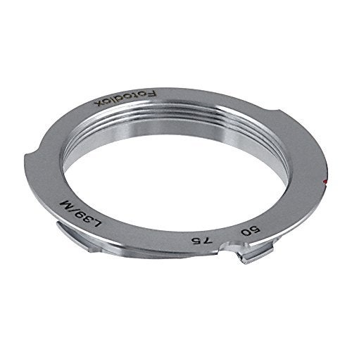 Fotodiox محول عدسة فوتوديوكس، M39 (39 مم × 1، خيط تركيب لايكا) عدسة إلى محول لايكا M مع خط إطار 50 مم/75 مم، يناسب لايكا M-مونكروم، M8.2، M9، M9-P، M10 وريكوه GXR Mount A12 - Image 2