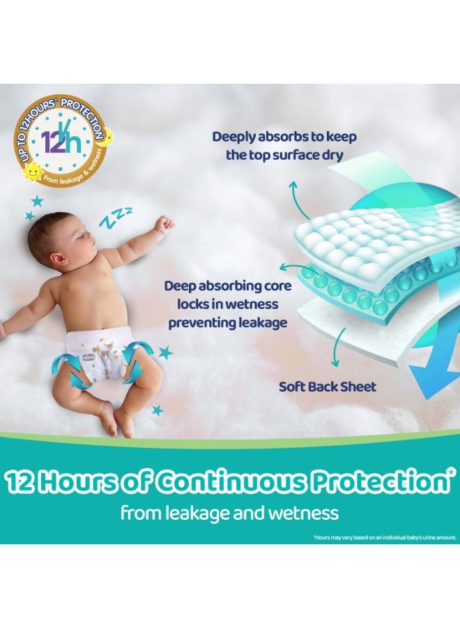 Chicco Comfy-Pro Pant Style Baby Diapers | Anti-bacterial benefits | Ultra Soft & 12hrs protection | Wetness indicator & Disposing Tapes - Small, 70 Count, 4-8 Kg - Image 4