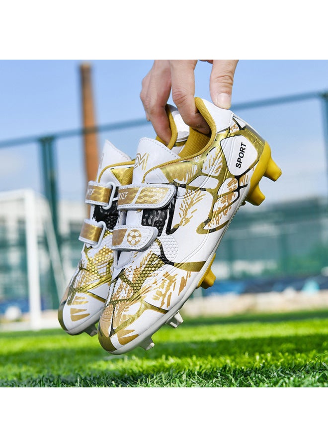 Children's Soccer Shoes For Boys, Breathable Cleats With Long Studs, Suitable For Elementary School Students, C. Ronaldo Youth-specific Soccer Shoes For Boys And Girls