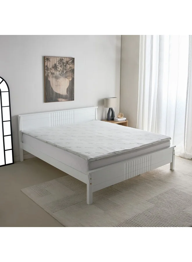 Home Box Relax Bamboo Memory Foam Olympic Queen Mattress Topper 160 x 200 x 4 cm