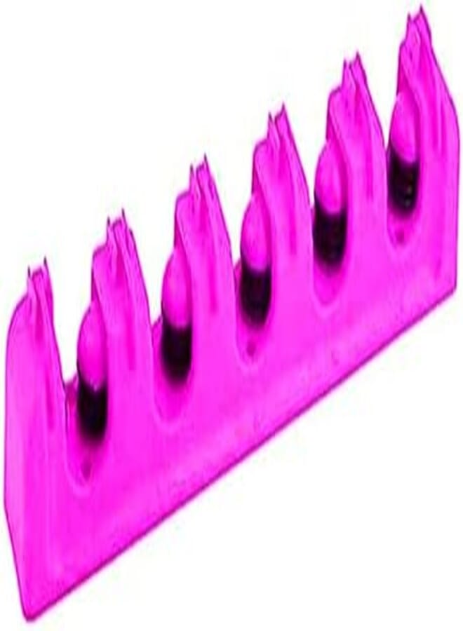 OR Brooms holder and Cleaning tools organizer -5 Slots - Multi-Purpose Hooks Assorted Colors