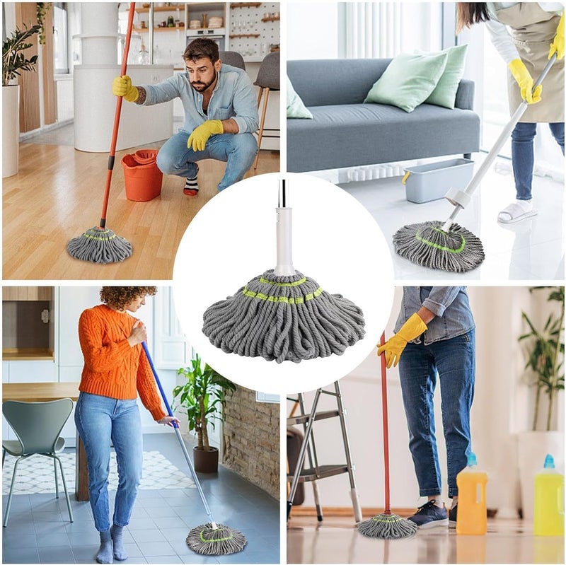 Kresal Self Wringing Mop for Floor Cleaning Long Handle Easy Squeeze Twist Mop with Microfiber Washable Heads for Kitchen Hardwood Vinyl Tile Laminate Home Office Bathroom Garages - Image 5