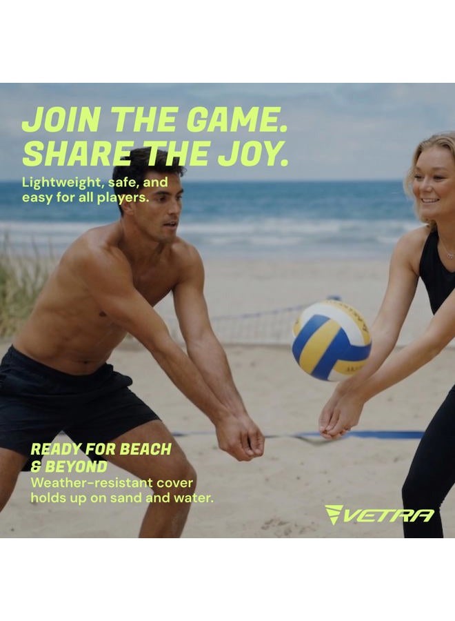 VetRa Volleyball Soft Touch Volley Ball Official Size 5 Outdoor Indoor Beach Gym Game Ball New - Image 4