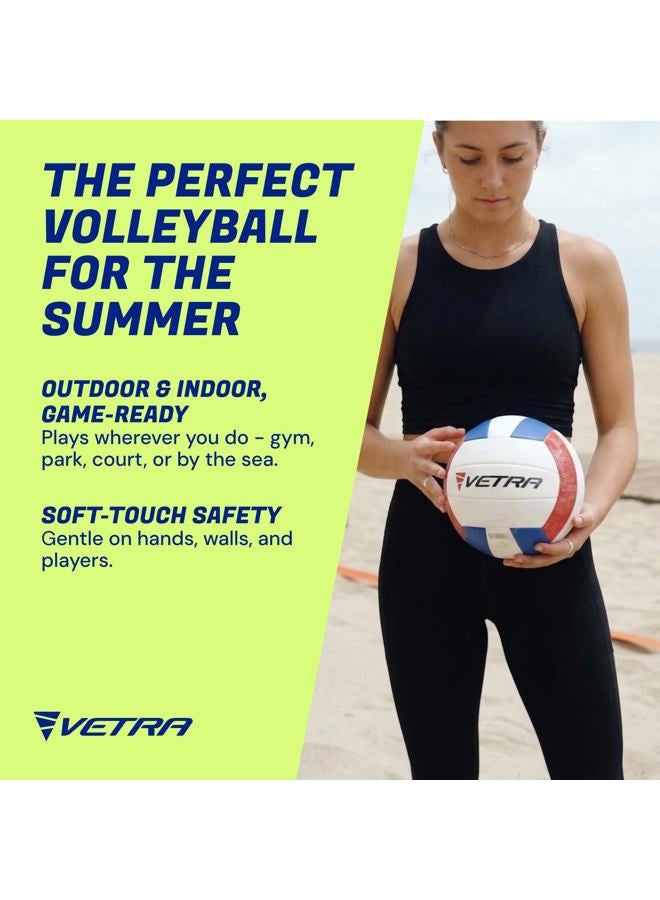 VetRa Volleyball Soft Touch Volley Ball Official Size 5 Outdoor Indoor Beach Gym Game Ball New - Image 2