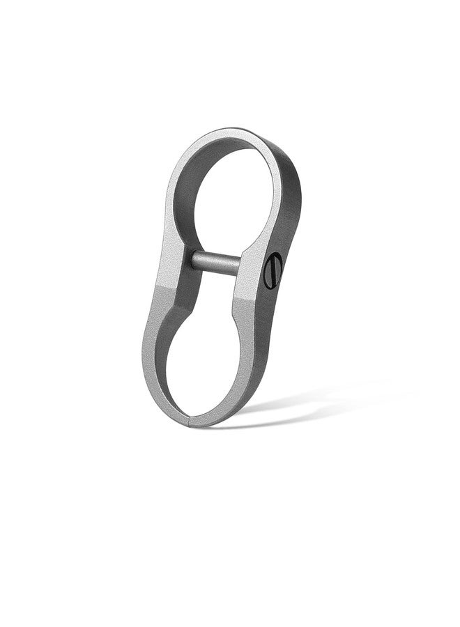 FEGVE Titanium Alloy Car Key Chain Ring, Mini Key Shackle with Small Screwdriver for Narrow Hole Car Keys - Image 1