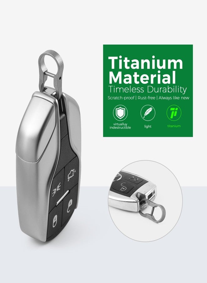 FEGVE Titanium Alloy Car Key Chain Ring, Mini Key Shackle with Small Screwdriver for Narrow Hole Car Keys - Image 5
