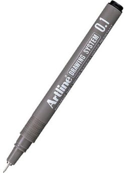 Artline Drawing System 0.1 Drawing Pen Black 