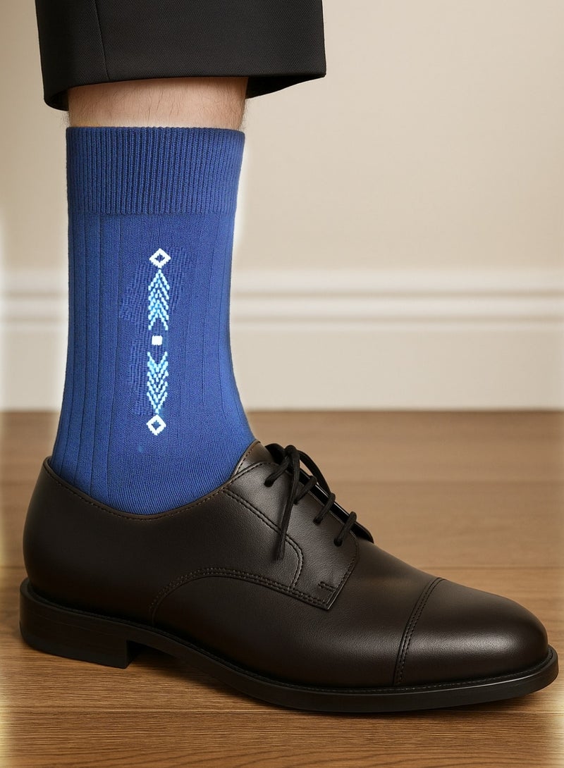 3 pairs of Long men's socks multicolours  - Image 4
