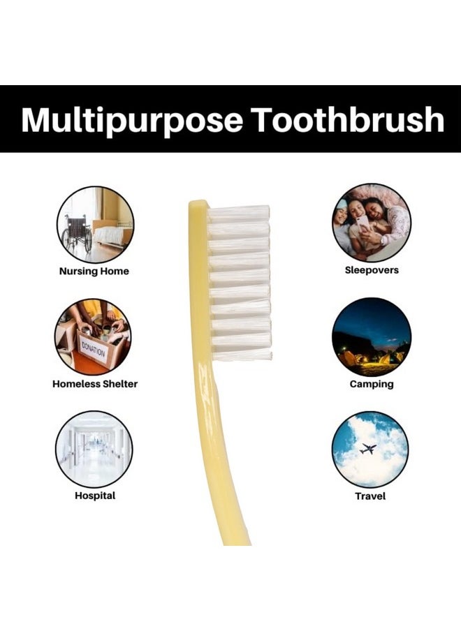 Vakly Individually Wrapped Disposable Toothbrushes [Pack Of72 ] Comfortable Bristle Feel - Great For Travel And Guest Rooms (72)  - Image 4