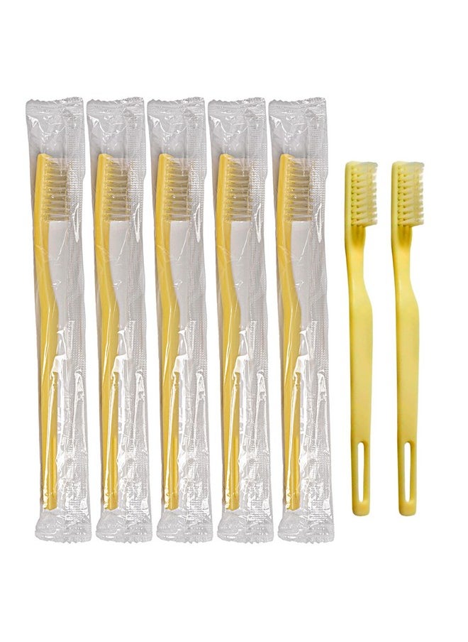 Vakly Individually Wrapped Disposable Toothbrushes [Pack Of72 ] Comfortable Bristle Feel - Great For Travel And Guest Rooms (72)  - Image 3