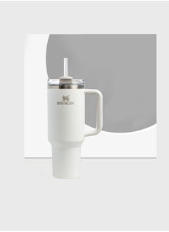 Stanley H2.0 Stainless Steel Tumbler for Water, Iced Tea, Coffee, Smoothies 40 Oz, White