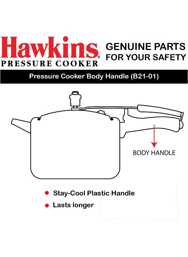 Hawkins Body Handle With Stud And Screws Rubber Pressure Cooker Gasket,Suitable For 1.5 To 12 Liters Pressure Cookers,Black  - Image 4