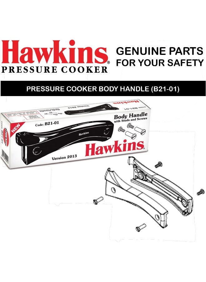 Hawkins Body Handle With Stud And Screws Rubber Pressure Cooker Gasket,Suitable For 1.5 To 12 Liters Pressure Cookers,Black  - Image 2