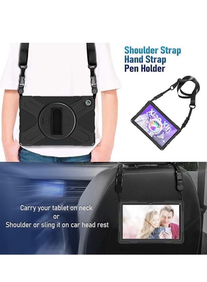 General Case for Lenovo Tab M10 Plus 10.6" 3rd Gen 2022 (Model: TB125FU/TB128FU/TB128XU), Portable Shockproof Hybrid Cover, Hook-and-Loop Swivel Handle  - Image 5