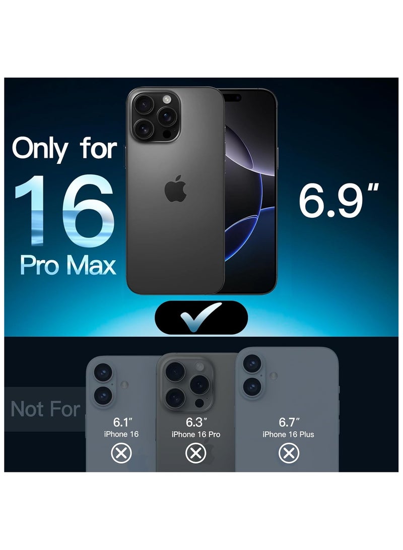 4 in 1 Package For iPhone 16 Pro Max - Screen Protector, Privacy Screen Protector , Camera Lens Protector and Case Cover - Image 2