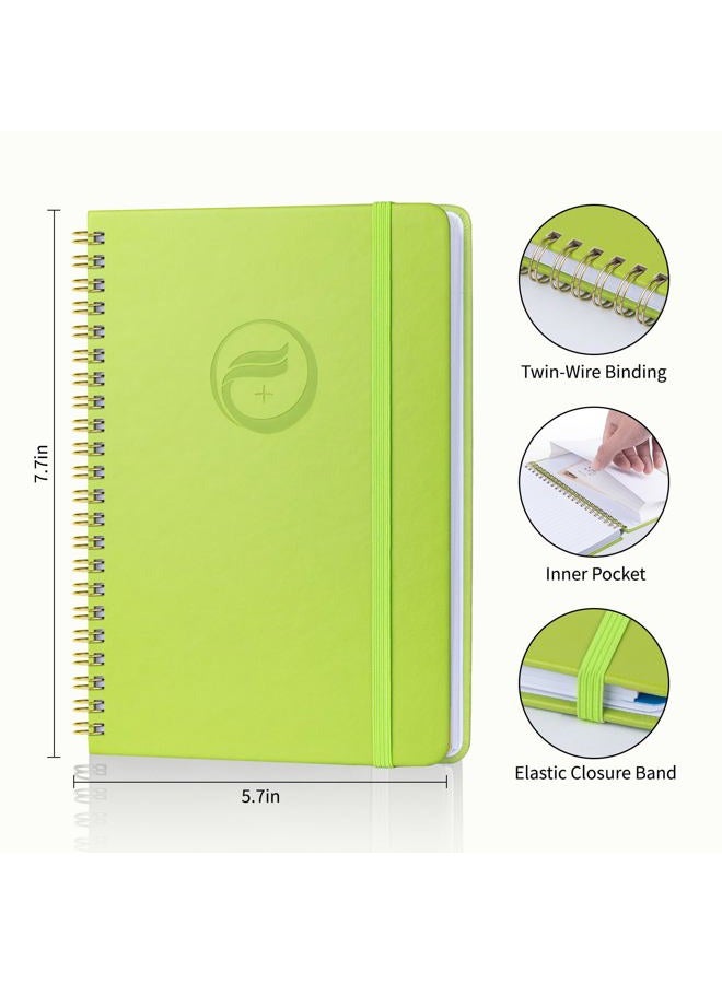 Blugool Address Book with Alphabetical Tabs-Address and Password Book for Seniors - Hardcover Spiral Bound Phone Book- Record Contacts,Website Login Passwords, Special Days -5.7" x 7.7", Grass Green - Image 3