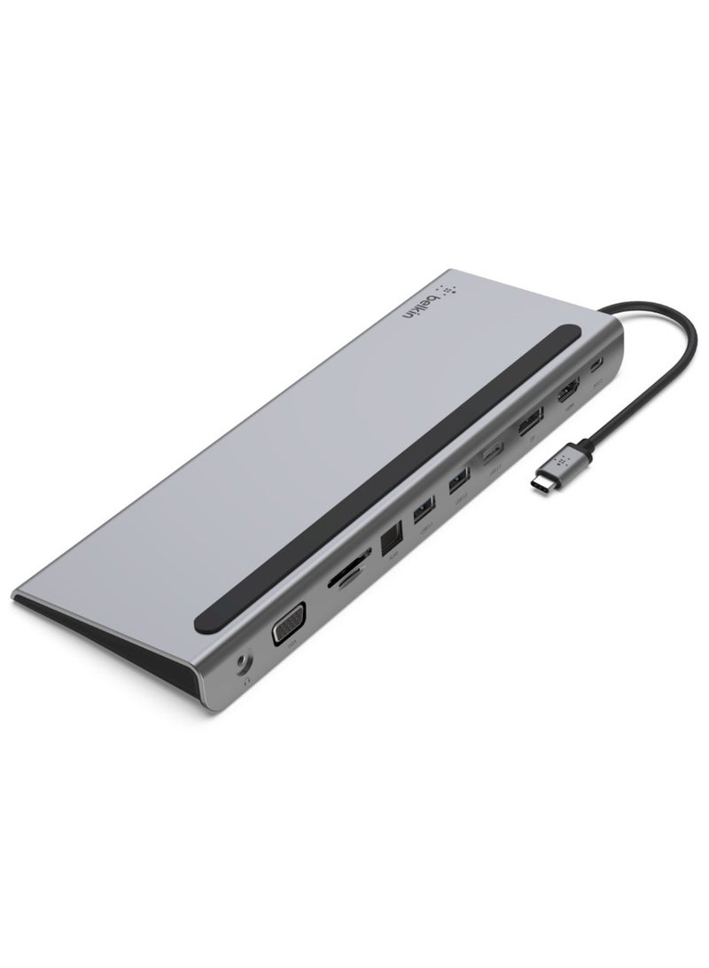 قاعدة توصيل متعددة المنافذ 11 في 1 من Belkin CONNECT USB-C لأجهزة الكمبيوتر الشخصية وأجهزة Mac - Image 1