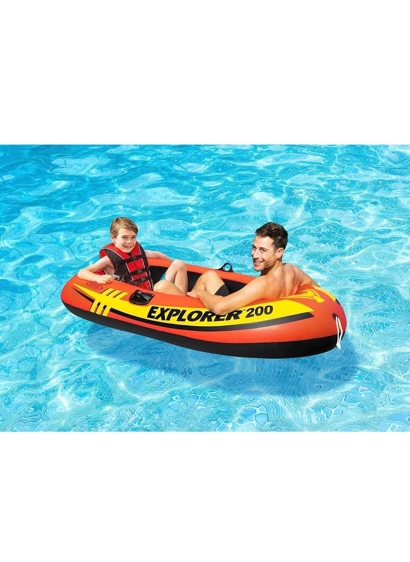 INTEX Intex Explorer Inflatable Boat Series size 185L x 94W centimeters 2 Person  - Image 1