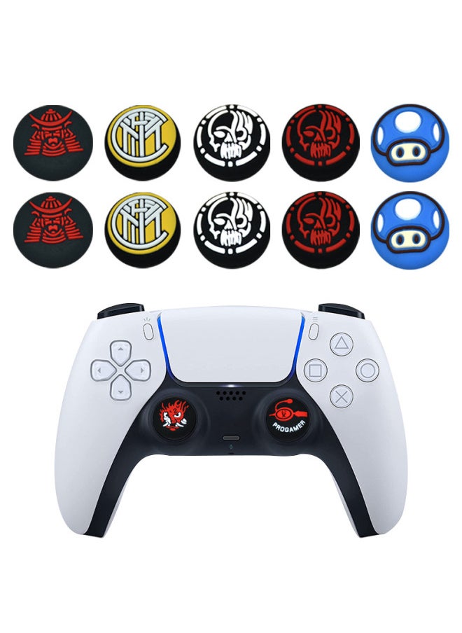 ماركة غير محددة مناسبة ل PS5 مقبض غطاء حماية الروك PS4 سيليكون غير قابل للانزلاق XBOX Gamepad غطاء سيليكون ثلاثية الأبعاد غطاء الروك-لون المنتج: 31  - Image 3