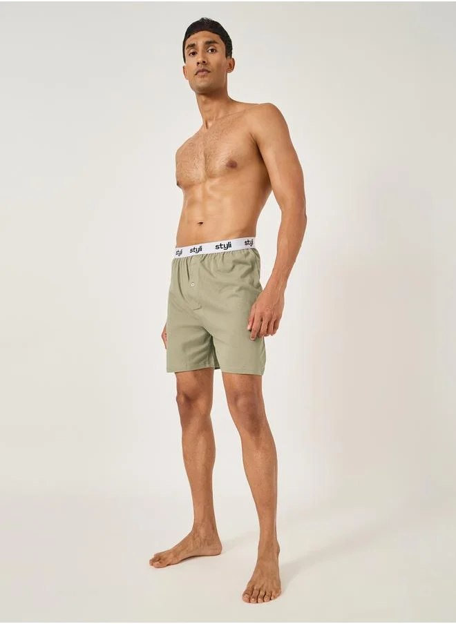 ستايلي Pack of 2 - Knitted Boxer With Elasticated Waistband