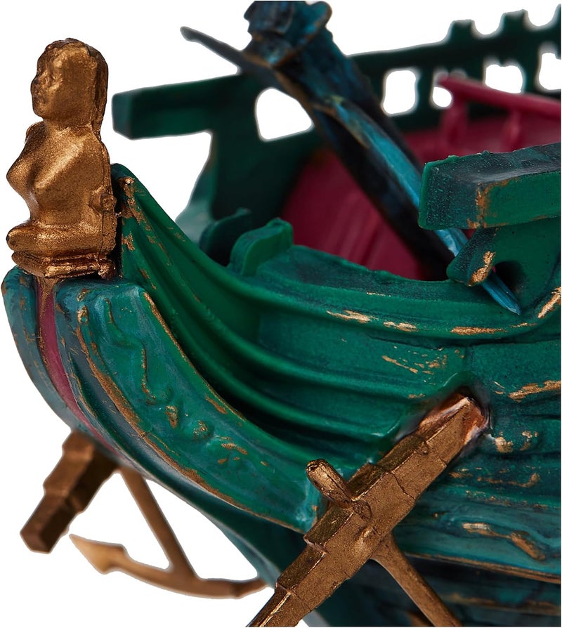 Penn Plax Penn-Plax Shipwreck Aquarium Decoration Ornament with Moving Masts and Lifeboat - Image 4