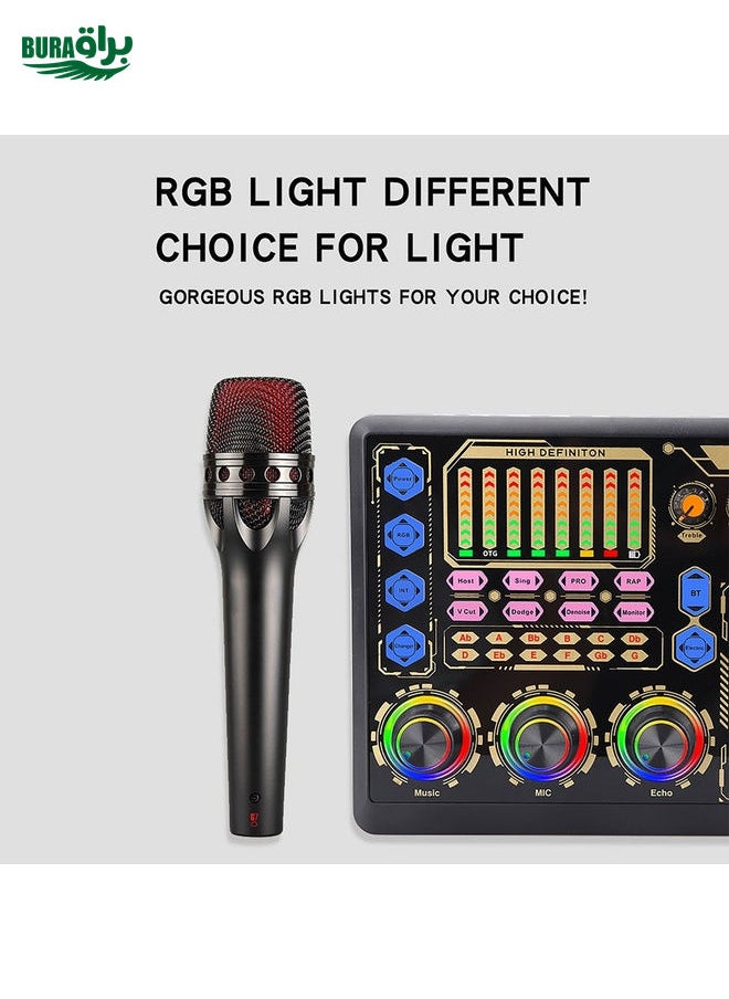 BURAQ GAX-X8 Live Microphone Equipment Sound Card  - Image 5