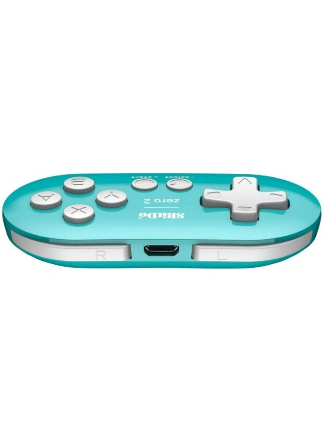 8Bitdo Zero 2 Bluetooth Gamepad Keychain Sized Mini Controller for Switch, Windows, Android, macOS & Raspberry Pi(Turquoise Edition) - Image 4