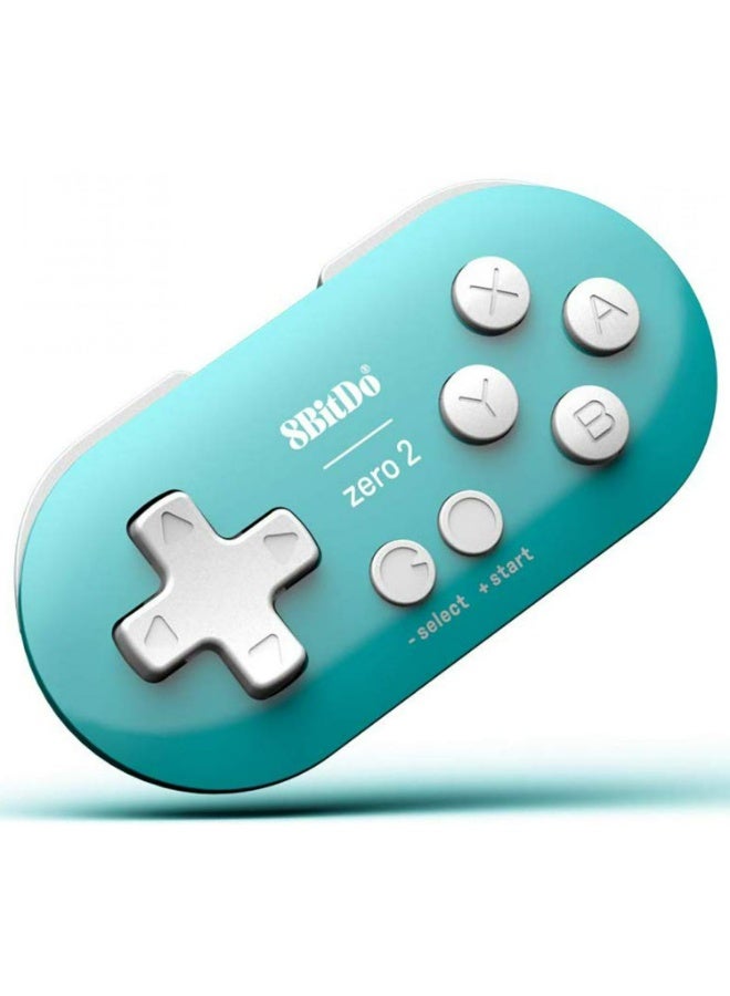 8Bitdo Zero 2 Bluetooth Gamepad Keychain Sized Mini Controller for Switch, Windows, Android, macOS & Raspberry Pi(Turquoise Edition) - Image 3
