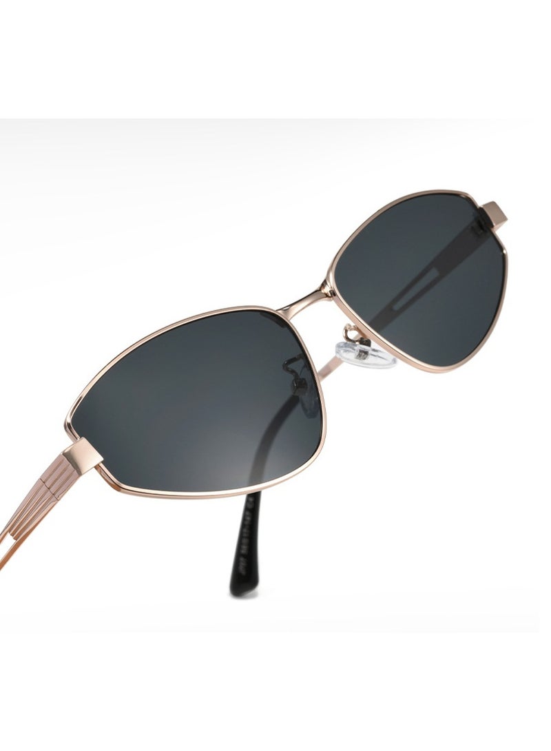 ZXING ‌New Cat-Eye Sunglasses Women Trendy Inverted Triangle Shape Instagram Fashion Geometric Modern Unusual Polygon Frame - Image 1