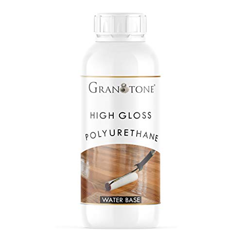 GRANOTONE Water-Based Wood Varnish for Finishing & Restoration, Crystal Clear Polyurethane Wood Varnish for Interior & Exterior Use, and Resin Art, Works on Stained & Unfinished Surfaces, Glossy, 1 L - Image 1
