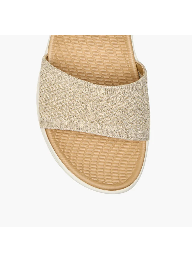 Le Confort Women's Textured Sandals with Hook and Loop Closure