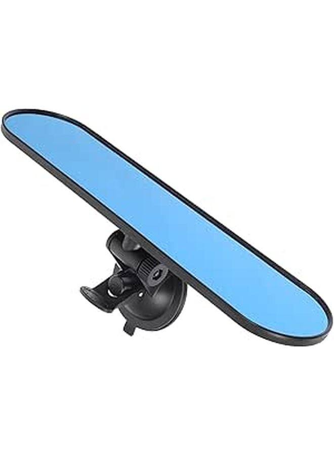 360 Degree Rotatable Wide Angle Car Rear View Mirror Blue Tint HD Enhanced Driving Safety - Image 1