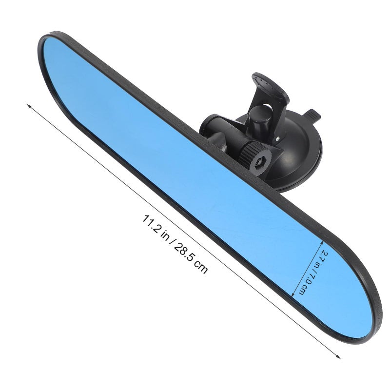 360 Degree Rotatable Wide Angle Car Rear View Mirror Blue Tint HD Enhanced Driving Safety - Image 3