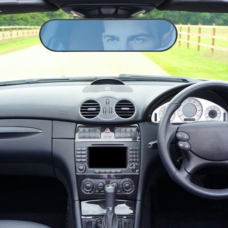 360 Degree Rotatable Wide Angle Car Rear View Mirror Blue Tint HD Enhanced Driving Safety - Image 5