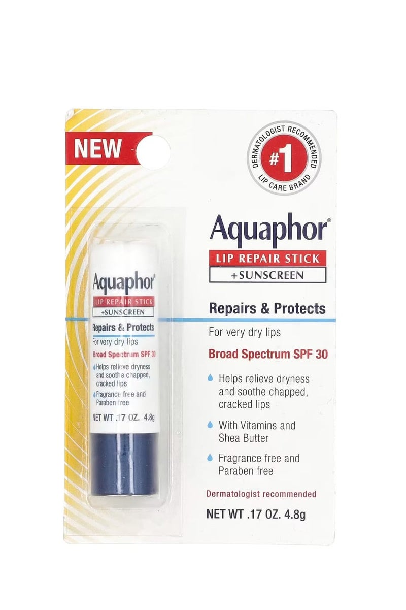 أكوافور قلم علاج الشفاه + واقي من الشمس SPF 30 خالٍ من العطور 0.17 أونصة (4.8 جم) - Image 2